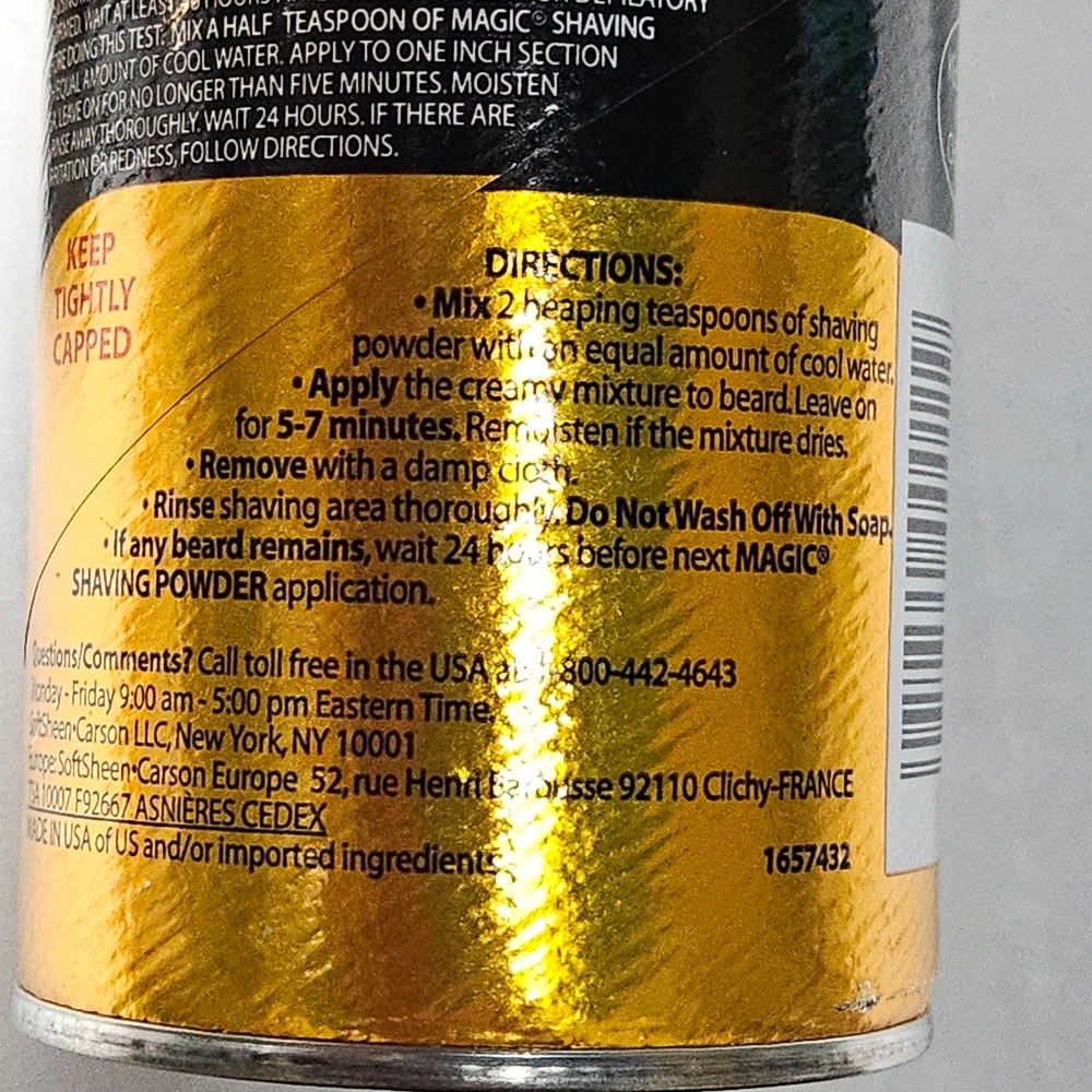 4 Pack Magic Shaving Powder Fragrant Gold Depilatory Razorless 4.5oz 127g Cans - Picture 5 of 9